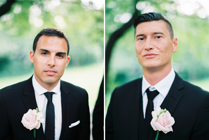 Portrait of groomsmen Marabou Parken