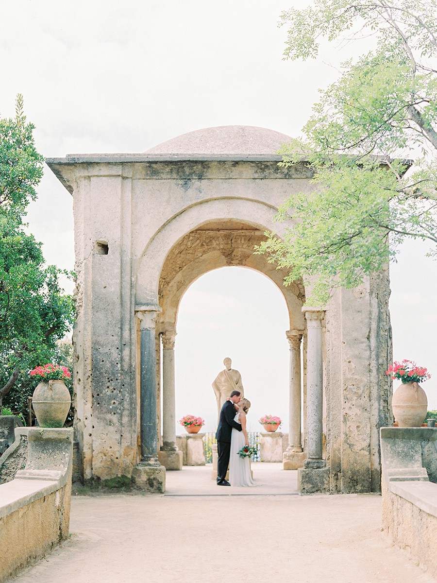 Villa Cimbrone Elopement in Ravello, Italy by 2 Brides Photography