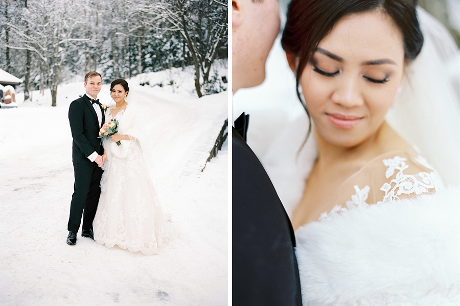 Holmenkollen winter wedding