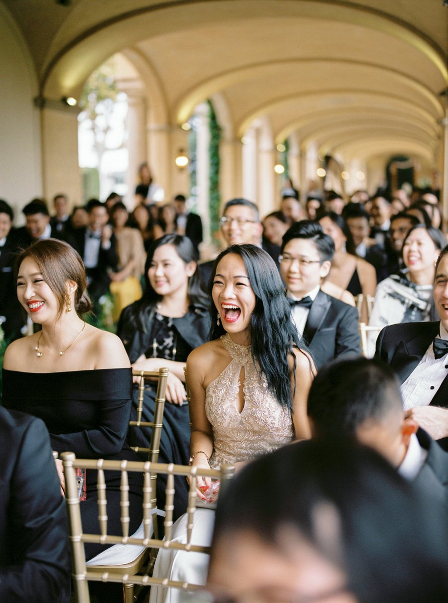laughing wedding guests are the best