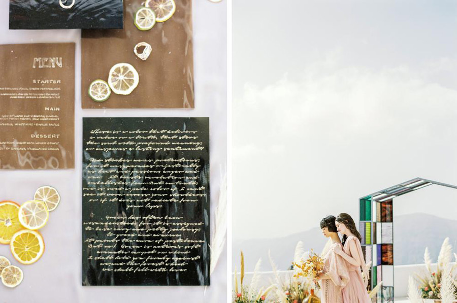 wedding in Santorini like you have never seen it before