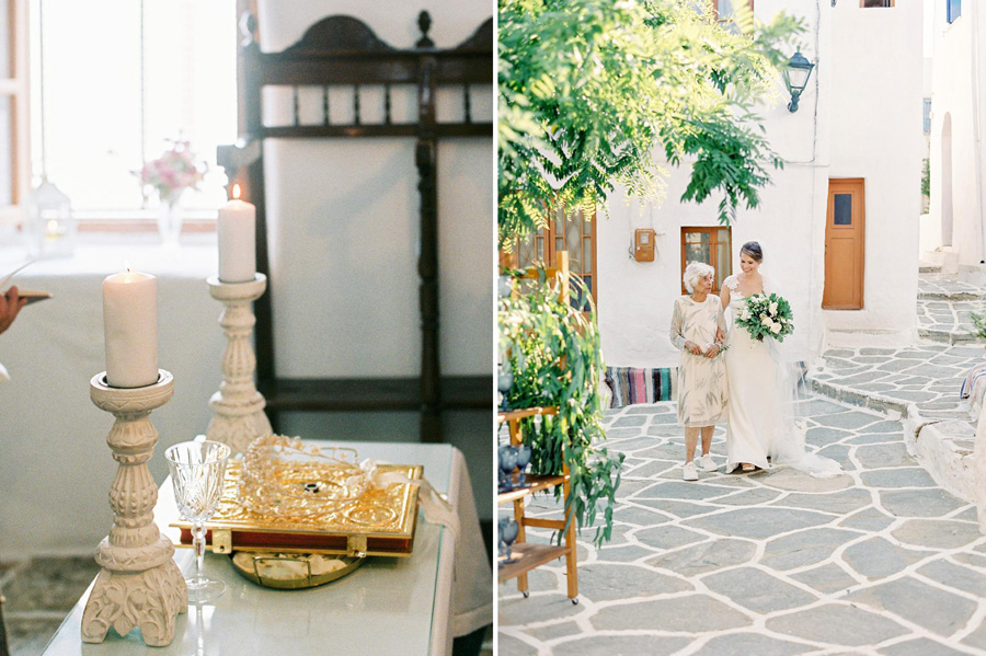 Greek island destination wedding in Marpissa Paros
