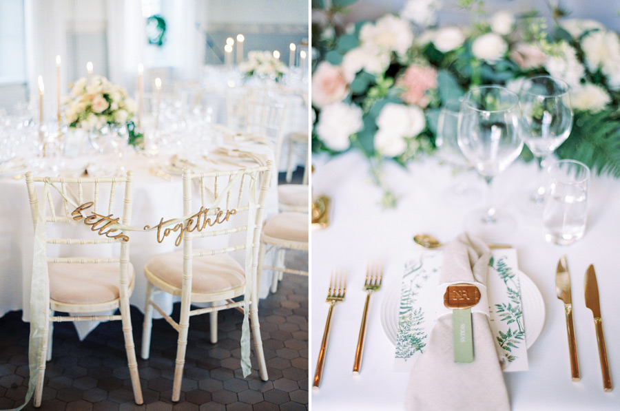 Pink and gold wedding ideas for a castle wedding in Sweden