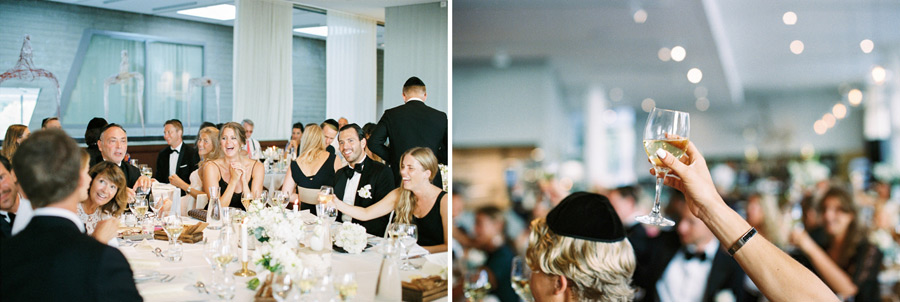 wedding reception shot on color film