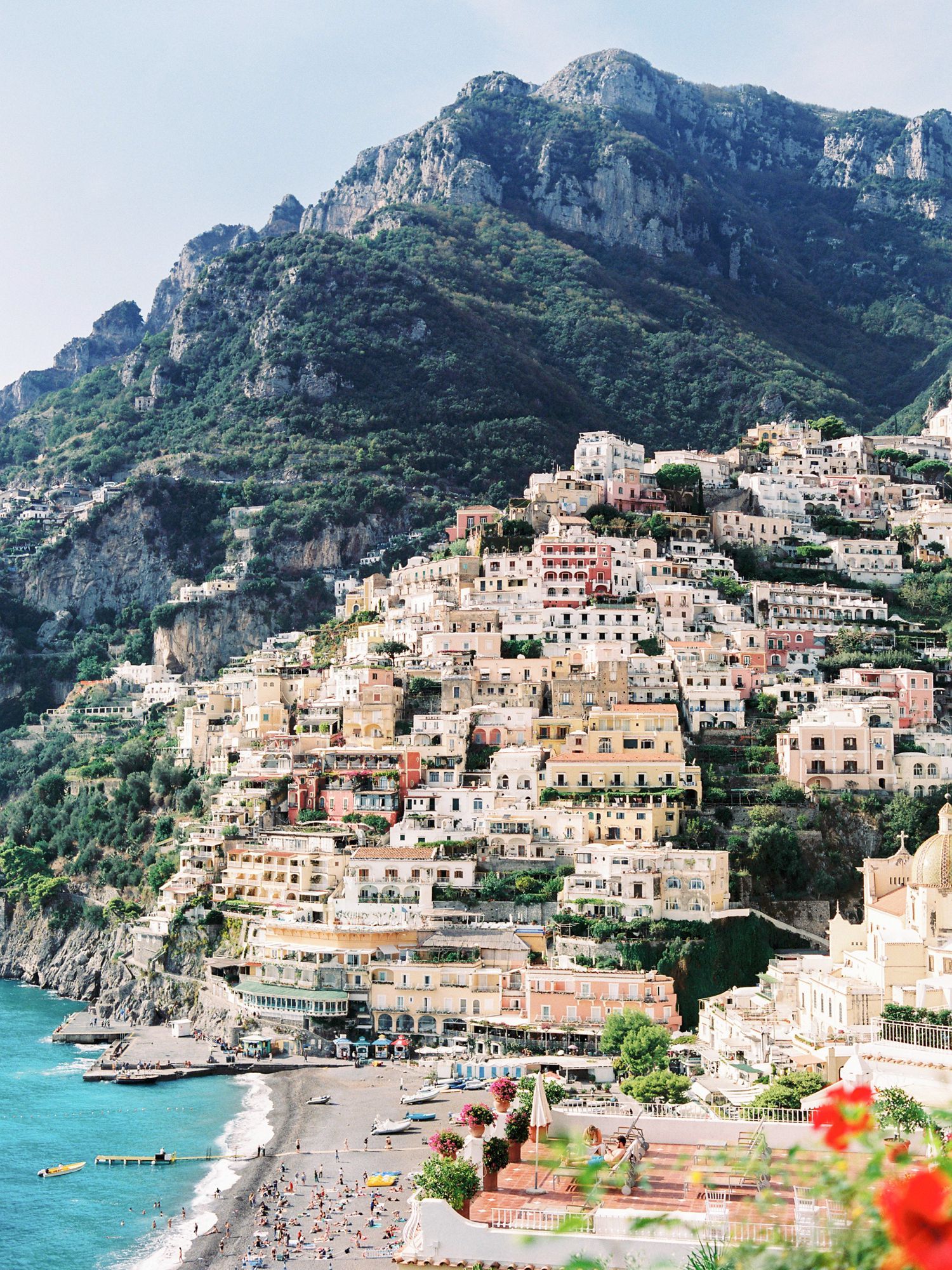 Positano view over the town