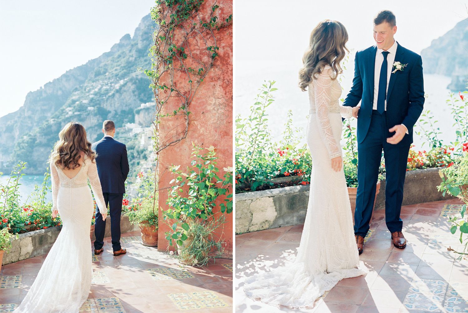 Wedding at the red terrace at Marincanto Hotel in Positano