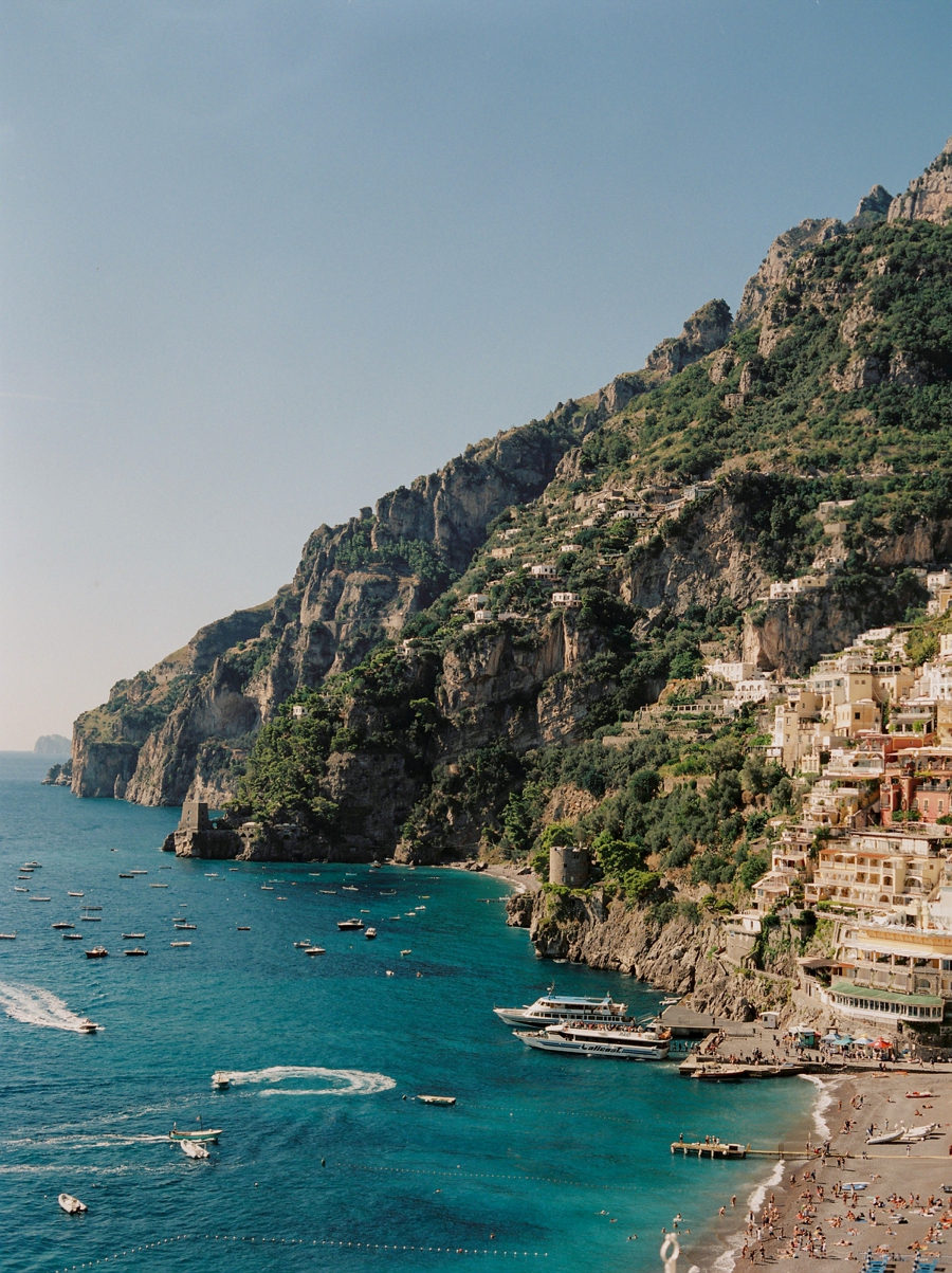 View over Positano in Amalfi