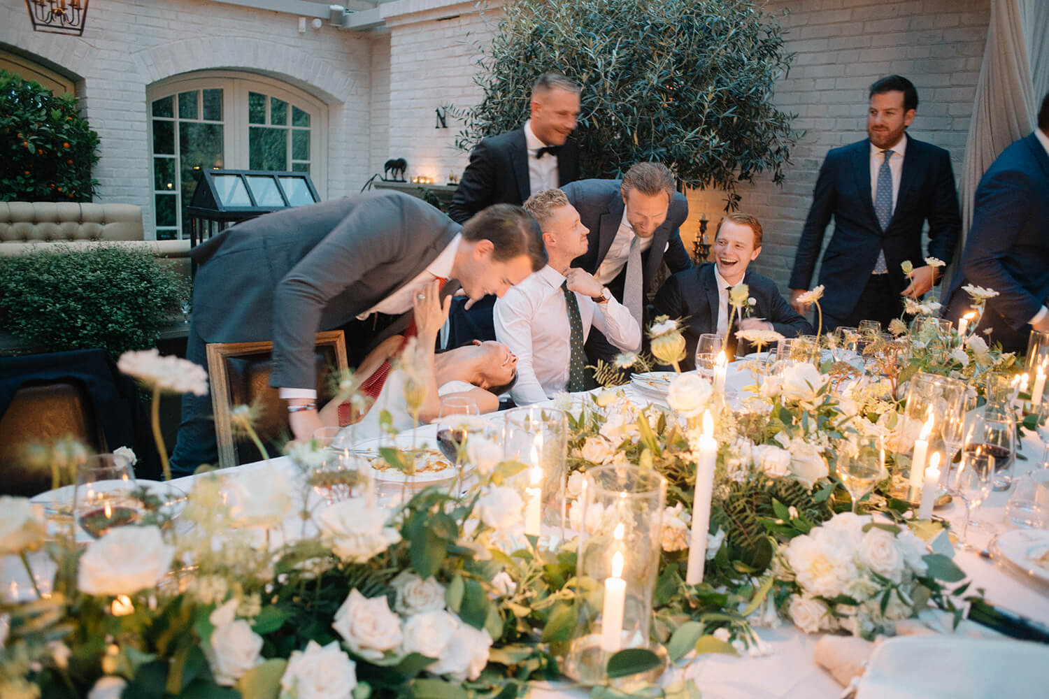 The Kissing game, a very Swedish Wedding Reception Tradition